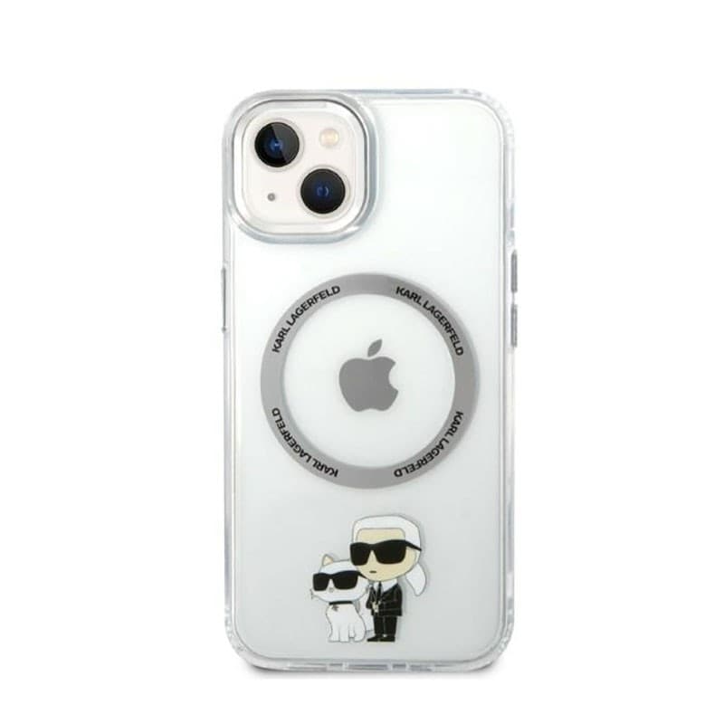 Karl Lagerfeld IML NFT Karl & Choupette MagSafe - Case for iPhone 14 Plus (Clear) - 3