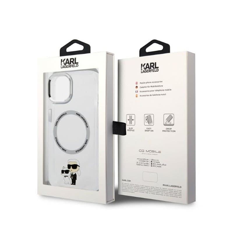 Karl Lagerfeld IML NFT Karl & Choupette MagSafe - Case for iPhone 14 Plus (Clear) - 8