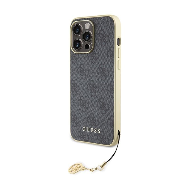 Guess 4G Charms Collection - Case for iPhone 15 Pro Max (grey) - 2