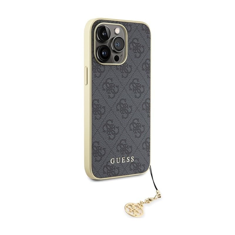 Guess 4G Charms Collection - Case for iPhone 15 Pro Max (grey) - 4