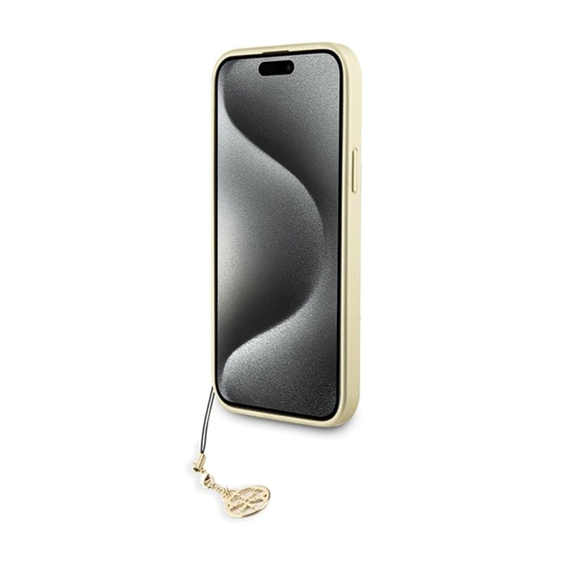 Guess 4G Charms Collection - Case for iPhone 15 Pro Max (grey) - 5