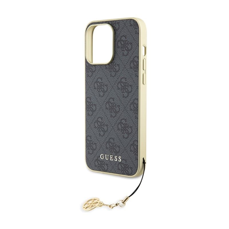 Guess 4G Charms Collection - Case for iPhone 15 Pro Max (grey) - 6