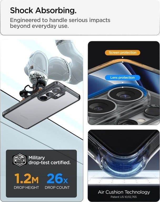 Spigen Ultra Hybrid - Custodia per Samsung Galaxy S26 Ultra (Cristallo Spaziale) - 9