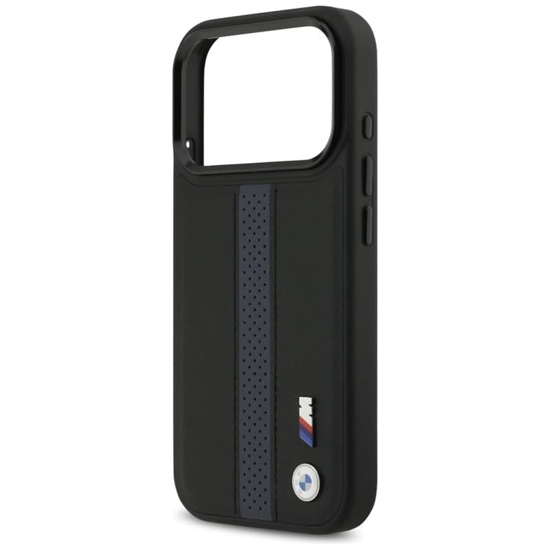 Custodia MagSafe con logo BMW M a strisce perforate per iPhone 17 Pro (blu) - 6
