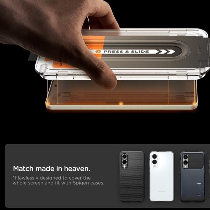 Spigen GLAS.TR EZ Fit Pro - Tempered Glass for Samsung Galaxy S25 Edge - 8
