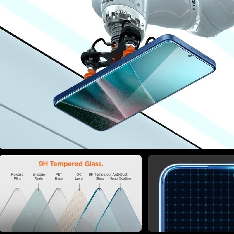 Spigen GLAS.TR EZ Fit Pro - Tempered Glass for Samsung Galaxy S25 Edge - 9