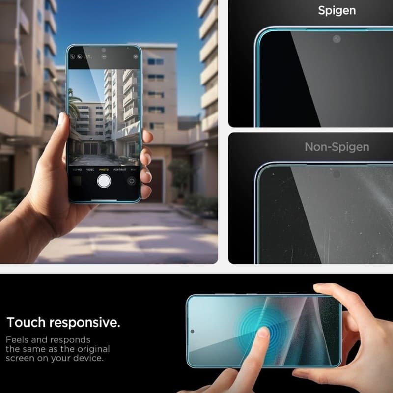 Spigen GLAS.TR EZ Fit Pro - Tempered Glass for Samsung Galaxy S25 Edge - 10