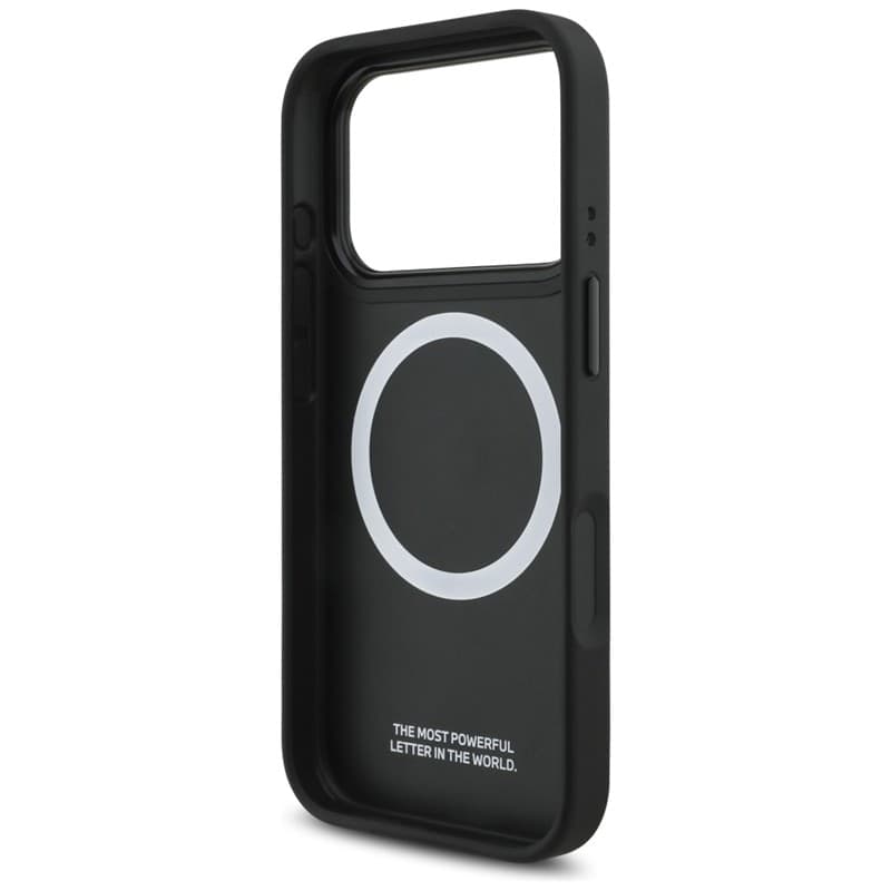 Custodia MagSafe per iPhone 17 Pro con logo in metallo tricolore BMW M (grigio) - 7