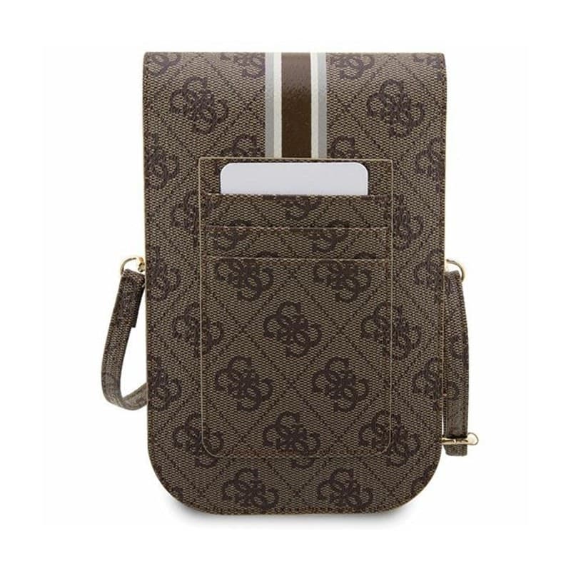 Guess 4G Stripes - Crossbody phone bag (brown) - 5