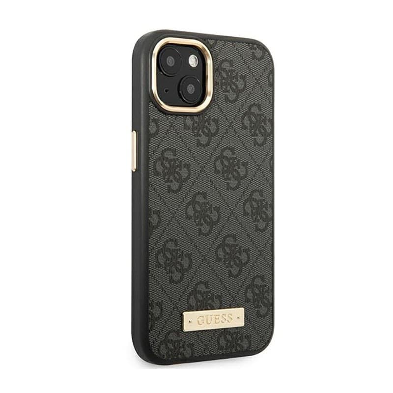 Guess 4G Logo Plate MagSafe - Case for iPhone 14 Plus (Black) - 4