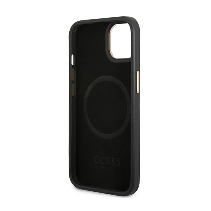 Guess 4G Logo Plate MagSafe - Case for iPhone 14 Plus (Black) - 7