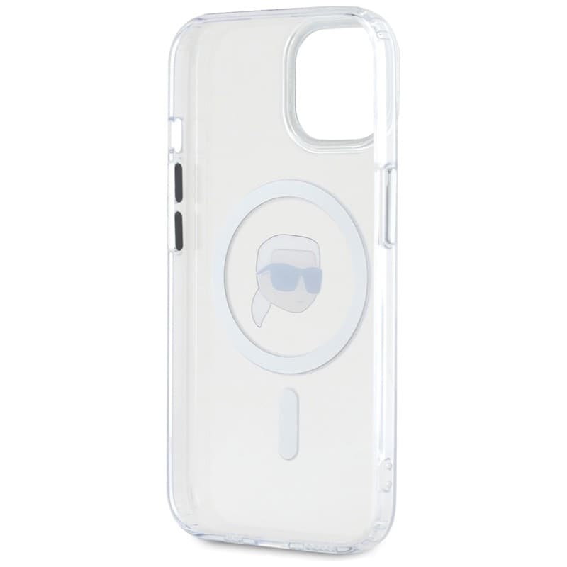 Karl Lagerfeld IML Metal Karl Head MagSafe - Case for iPhone 15 (white) - 7
