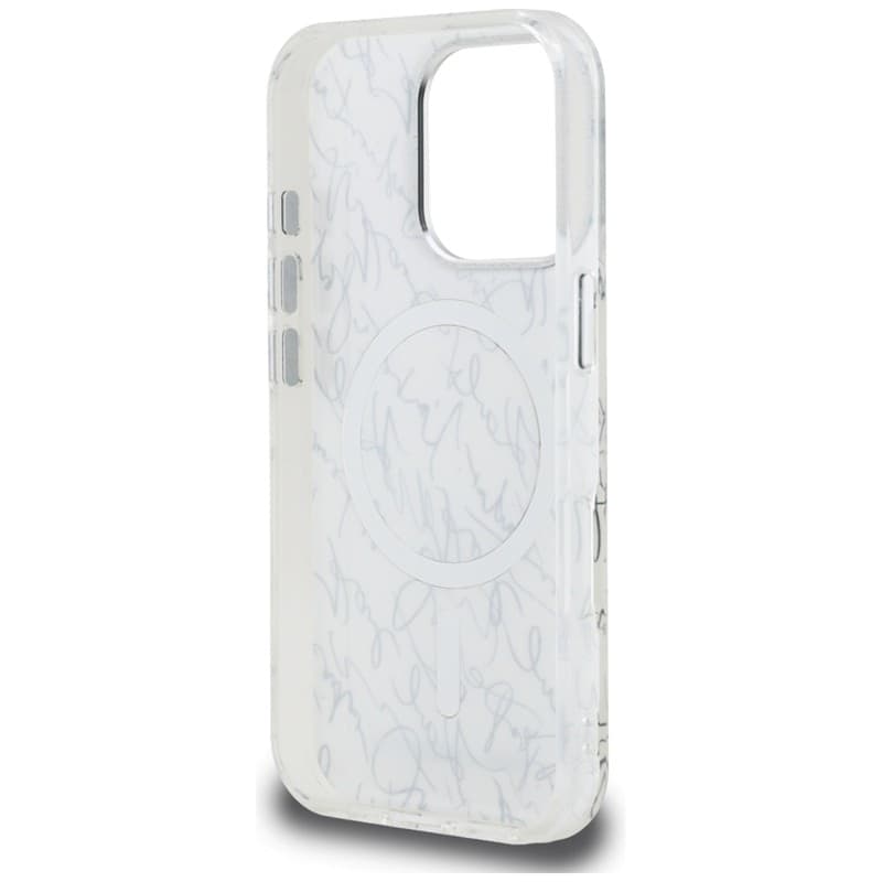 Karl Lagerfeld IML Karl Script Pattern MagSafe - Case for iPhone 16 Pro (white) - 7