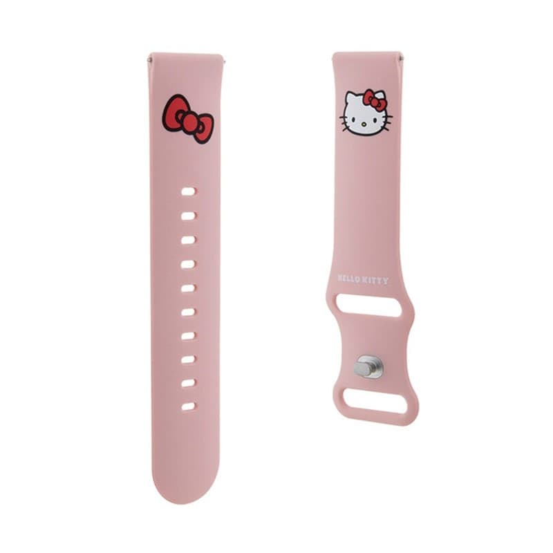 Hello Kitty Silicone Kitty Head - Universal strap for smartwatch 22 mm (pink) - 3