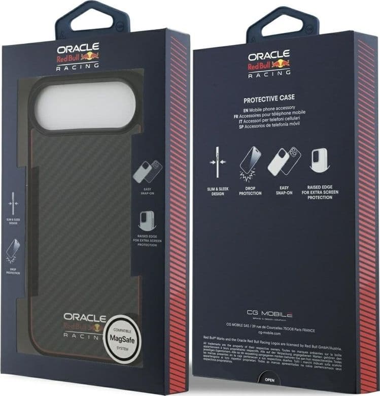 Custodia Red Bull Kevlar Logo Matt MagSafe per iPhone Air (nera) - 8