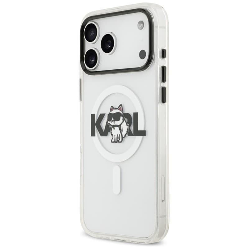 Karl Lagerfeld IML Choupette Sketch Logo MagSafe - Case for iPhone 17 Pro (transparent) - 2