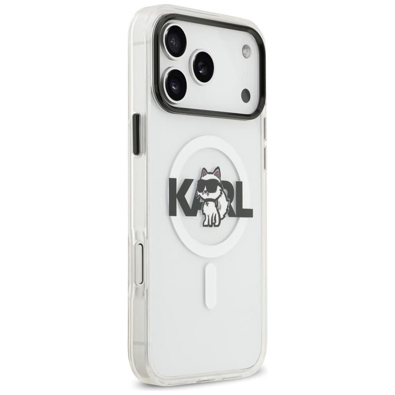 Karl Lagerfeld IML Choupette Sketch Logo MagSafe - Case for iPhone 17 Pro (transparent) - 4