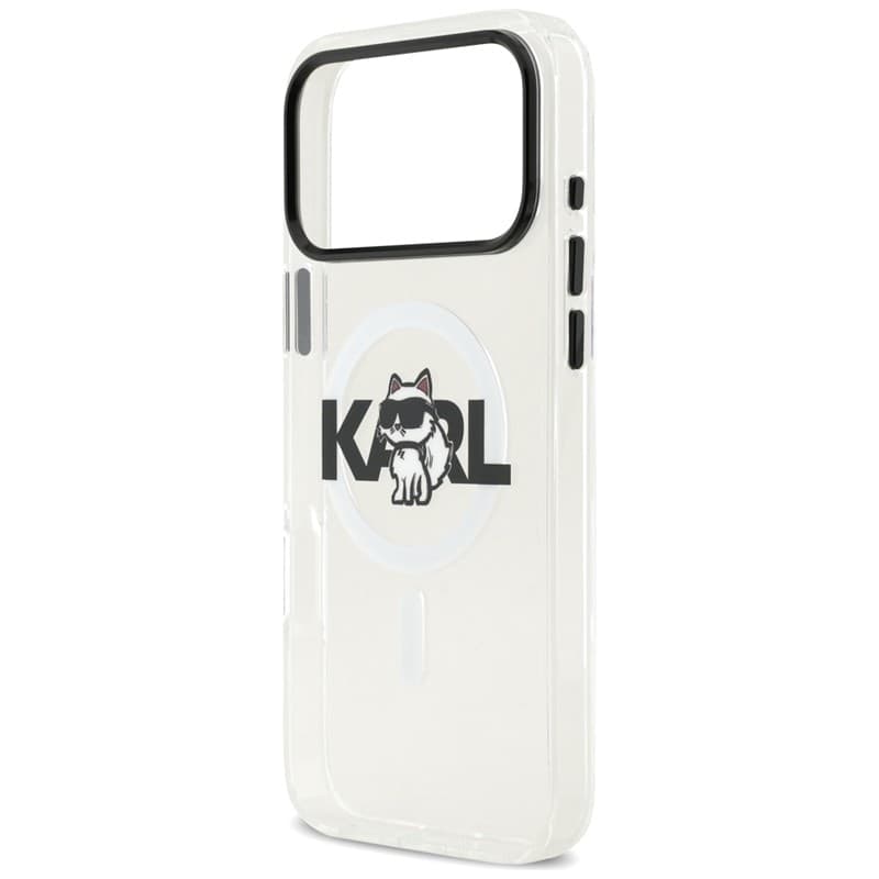 Karl Lagerfeld IML Choupette Sketch Logo MagSafe - Case for iPhone 17 Pro (transparent) - 6