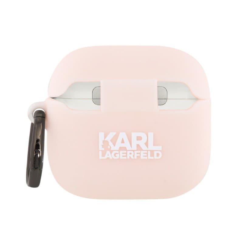 Karl Lagerfeld Silicone Choupette Head 3D - AirPods 4 Case (pink) - 2