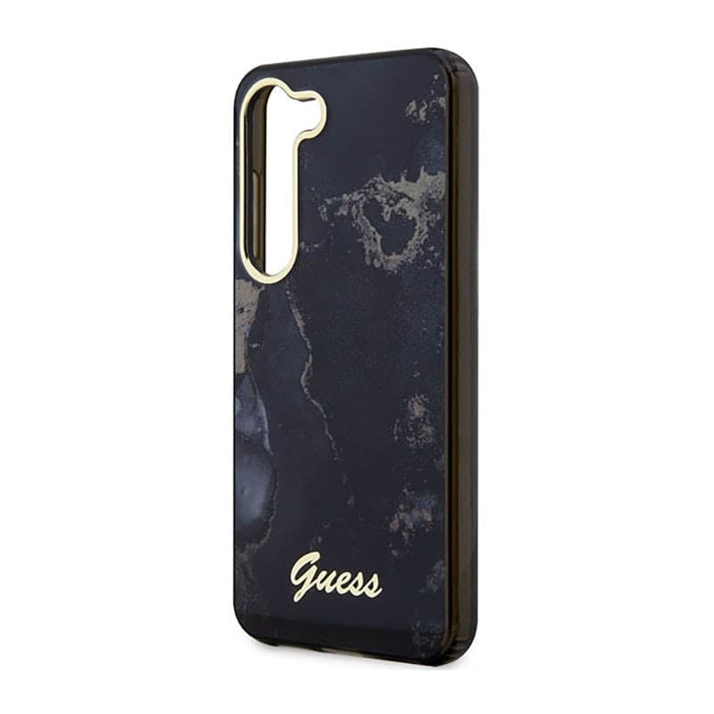 Guess Golden Marble Collection - Case for Samsung Galaxy S23 (Black) - 6