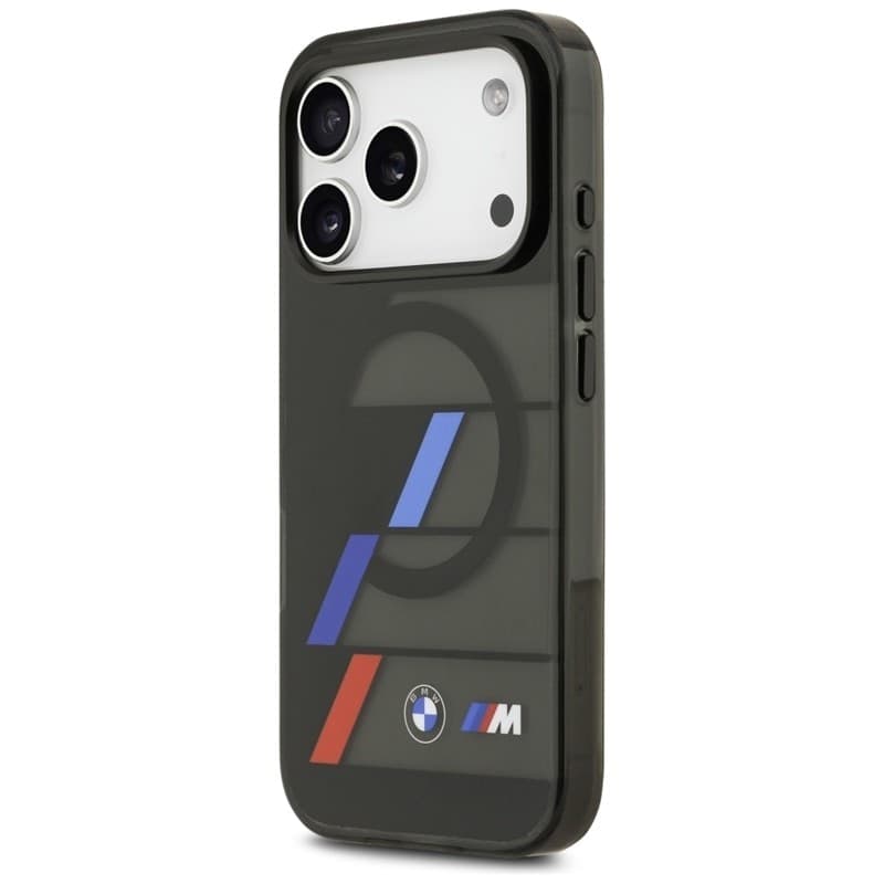 BMW M IML Metal Buttons Tricolor Lines MagSafe - Case iPhone 17 Pro (black) - 2