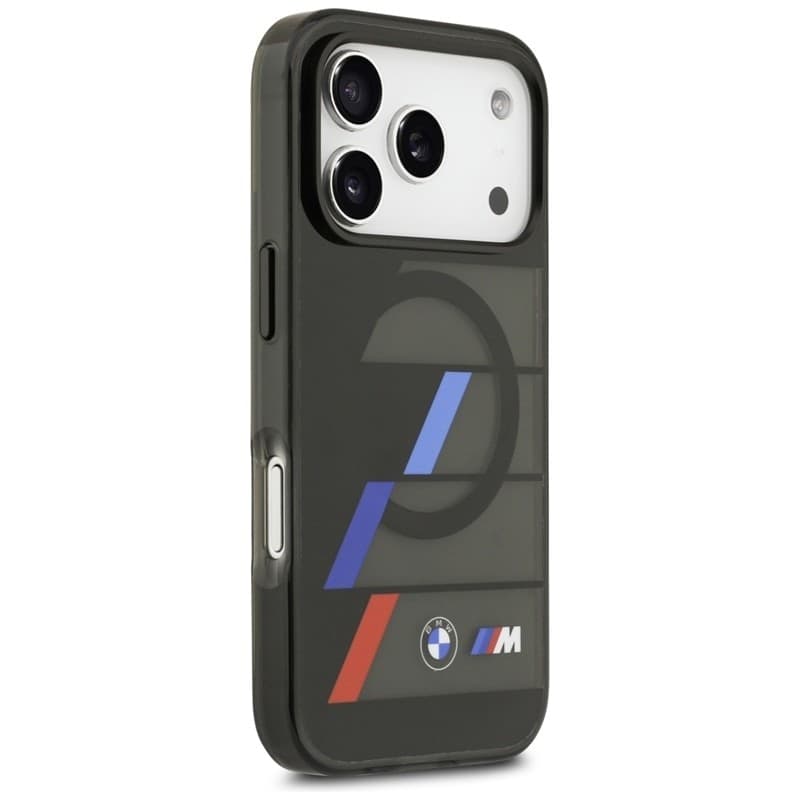 BMW M IML Metal Buttons Tricolor Lines MagSafe - Case iPhone 17 Pro (black) - 4