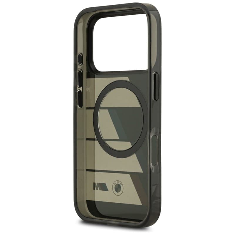 BMW M IML Metal Buttons Tricolor Lines MagSafe - Case iPhone 17 Pro (black) - 7