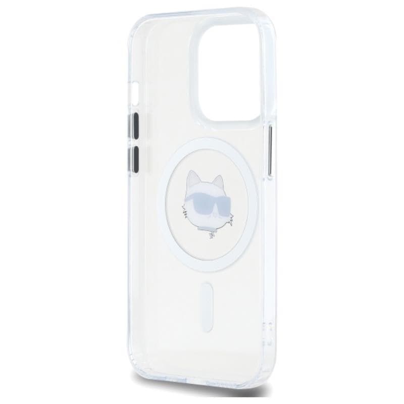 Karl Lagerfeld IML Metal Choupette Head MagSafe - Case for iPhone 14 Pro (White) - 7