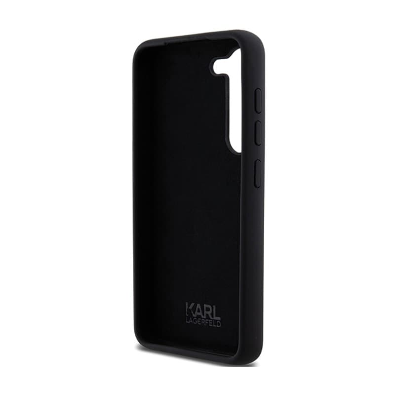 Karl Lagerfeld Silicone Choupette Metal Pin - Case Samsung Galaxy S24 (czarny) - 7