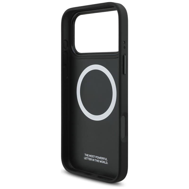 Custodia MagSafe con logo BMW M a strisce perforate per iPhone 17 Pro Max (blu) - 7