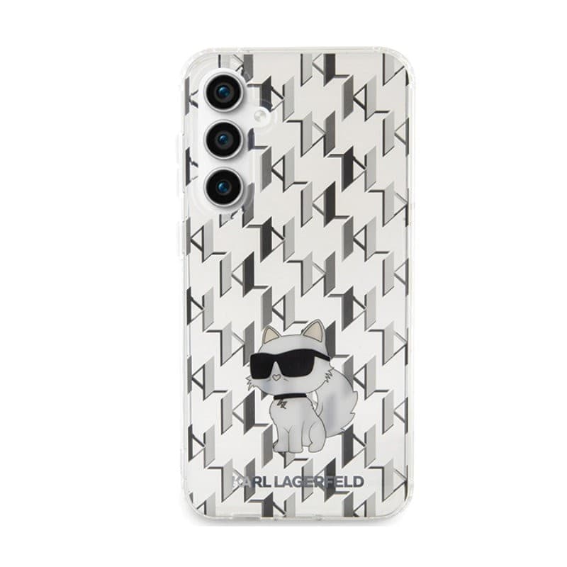 Karl Lagerfeld Monogram Choupette - Samsung Galaxy S23 FE Case (transparent) - 3