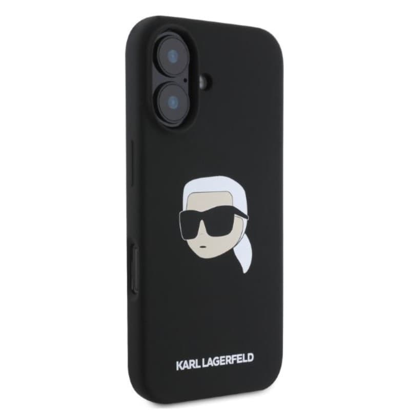 Karl Lagerfeld Silicone Karl Head Print MagSafe - Case iPhone 16 (black) - 2