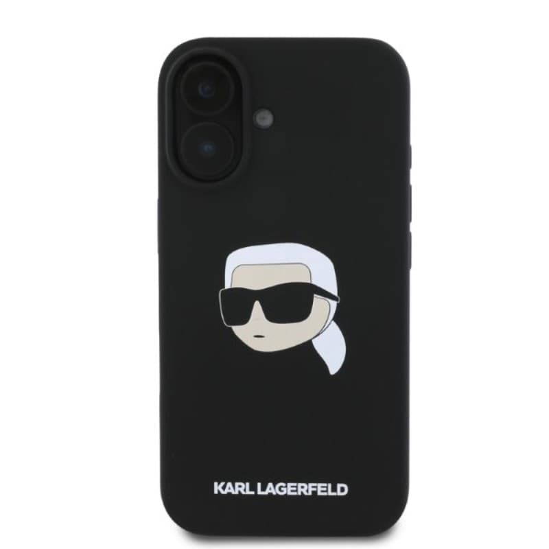 Karl Lagerfeld Silicone Karl Head Print MagSafe - Case iPhone 16 (black) - 4