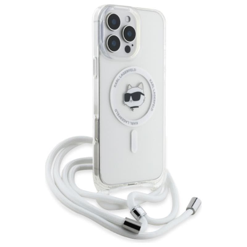 Karl Lagerfeld IML Choupette Head & Cord MagSafe - Case for iPhone 16 Pro Max (transparent) - 3