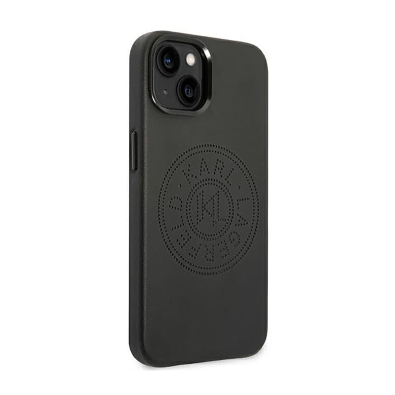 Karl Lagerfeld Leather Perforated Logo Casse - Case for iPhone 14 Plus (Black) - 4