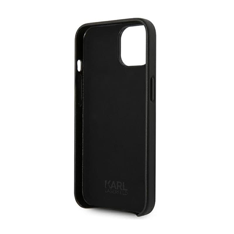Karl Lagerfeld Leather Perforated Logo Casse - Case for iPhone 14 Plus (Black) - 7