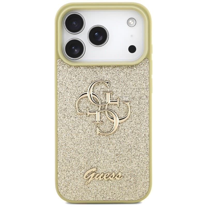 Guess Fixed Glitter Big 4G - Case for iPhone 17 Pro (gold) - 3