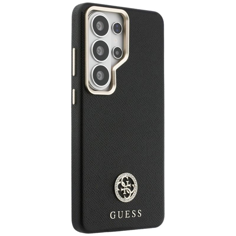 Guss Rhinestone Round Logo MagSafe - Custodia per Samsung Galaxy S26 Ultra (Nero) - 4