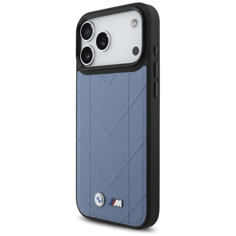 Custodia MagSafe con logo trapuntato BMW M per iPhone 17 Pro Max (blu) - 2