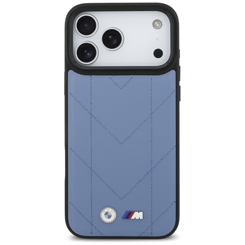 Custodia MagSafe con logo trapuntato BMW M per iPhone 17 Pro Max (blu) - 3