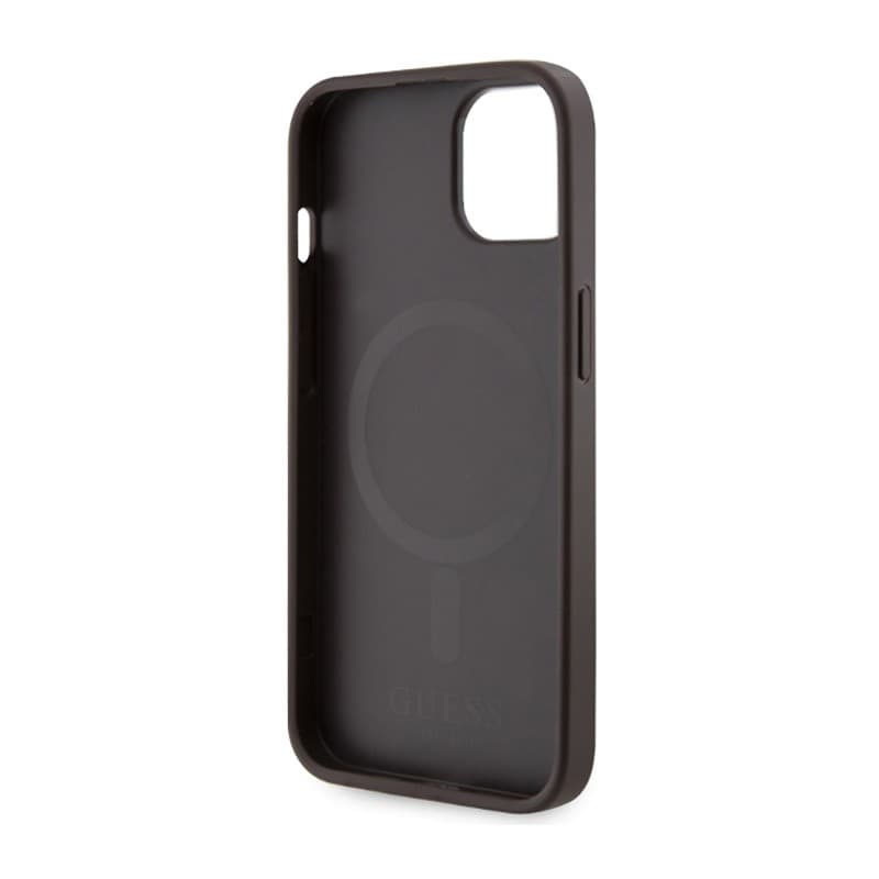 Guess 4G Printed Stripes MagSafe - Case for iPhone 14 Plus (Brown) - 7