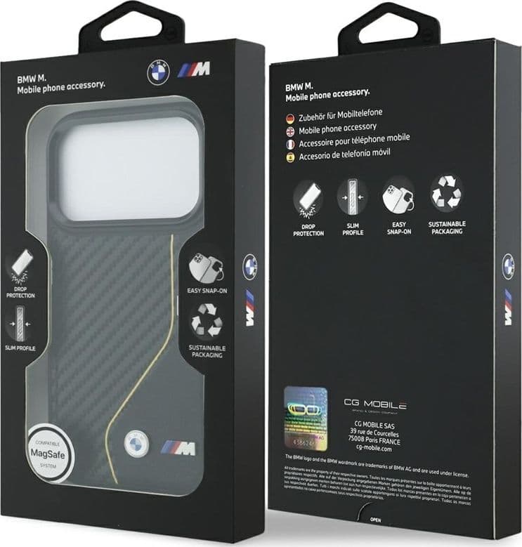 BMW M Carbon Line & Logo MagSafe - Case iPhone 17 Pro (yellow) - 8