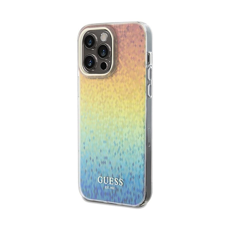 Guess IML Faceted Mirror Disco Iridescent - Case for iPhone 13 Pro Max (Iridescent) - 2