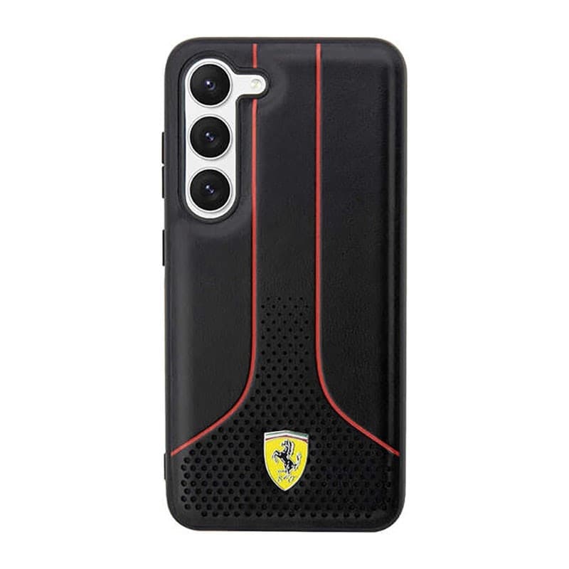 Ferrari Perforated 296P Collection - Case for Samsung Galaxy S23+ (Black) - 3
