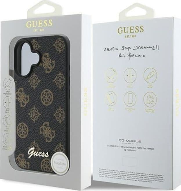 Guess Peony Script MagSafe - Case for iPhone 16 Plus (black) - 8