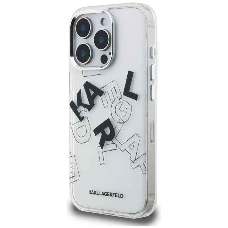 Karl Lagerfeld IML Sketched Graphic - Case for iPhone 16 Pro (transparent) - 2