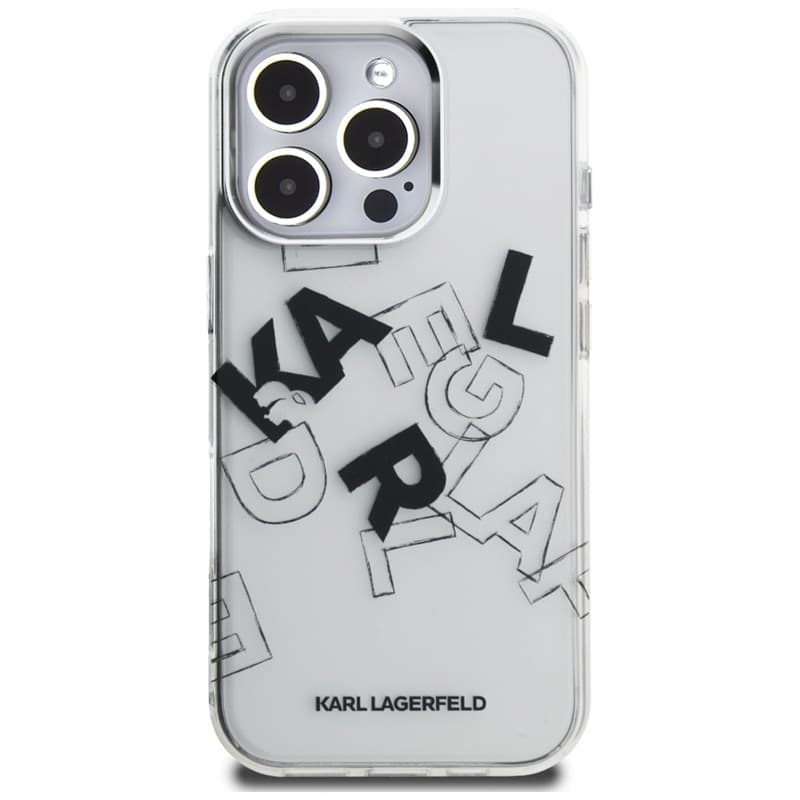 Karl Lagerfeld IML Sketched Graphic - Case for iPhone 16 Pro (transparent) - 3