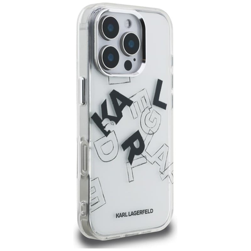 Karl Lagerfeld IML Sketched Graphic - Case for iPhone 16 Pro (transparent) - 4