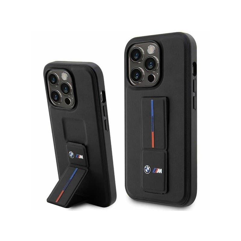 BMW Grip Stand Hot Stamp - Case for iPhone 14 Pro Max (Black) - 2