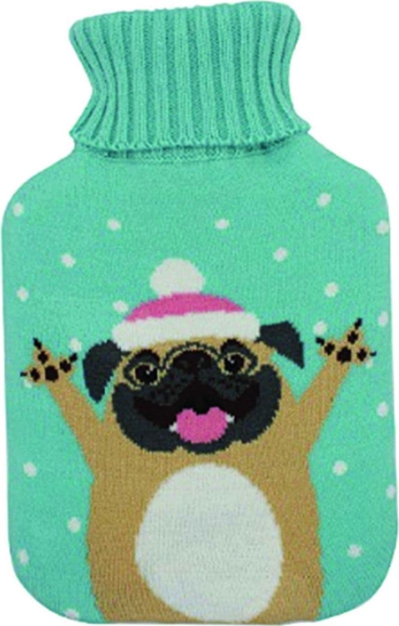 Borsa acqua calda  claus carlino gomma bilamellata esterno in maglia decorata - 2